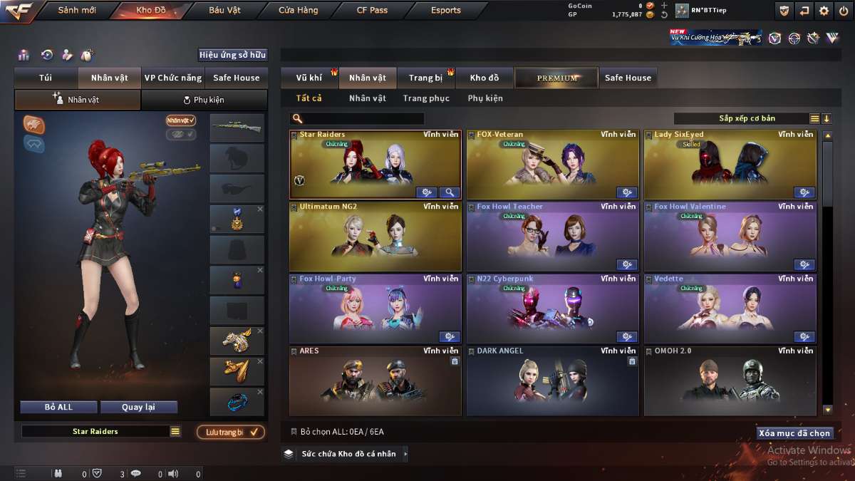 shop acc cf uy tin gia re